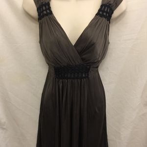 💚 BCBG Maxazria V-Neck Pleated Party Dress XS